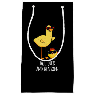 Große Ente und Hensome Funny Animal Pub Dark BG Kleine Geschenktüte
