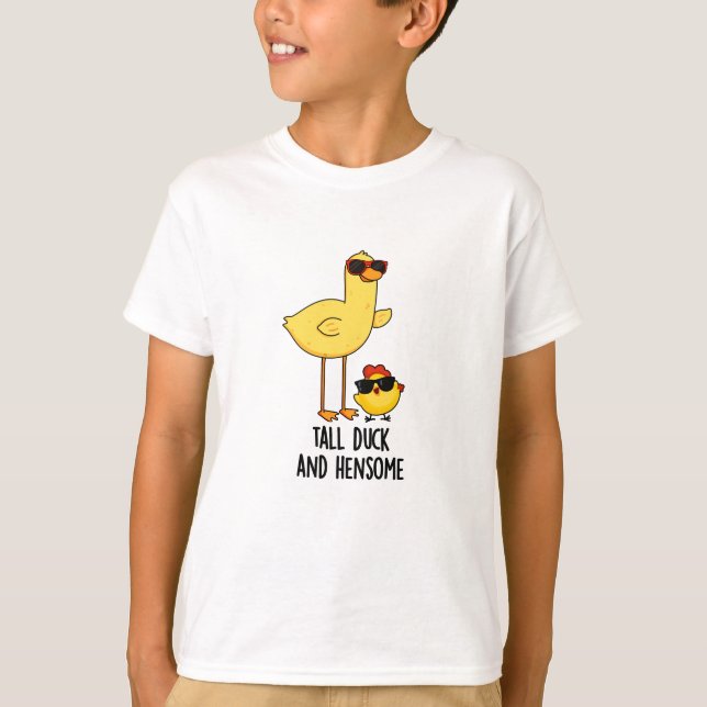 Große Ente und Hensome Funny Animal Pub T-Shirt (Vorderseite)