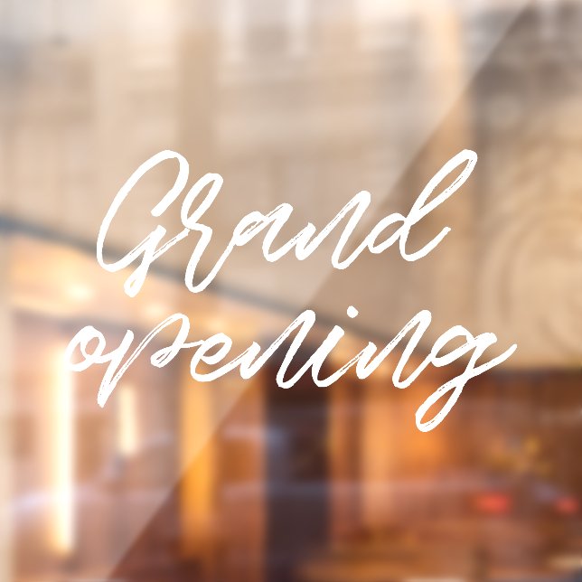 Große Eröffnung Modernes Schaufenster für Typograf Fensteraufkleber (Blatt 2)