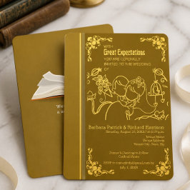 Große Erwartungen Hochzeitseinladung Einladung