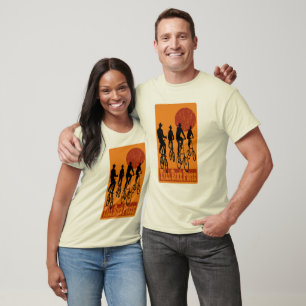 Große Fahrrad-Gruppe T-Shirt
