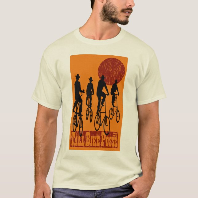 Große Fahrrad-Gruppe T-Shirt (Vorderseite)