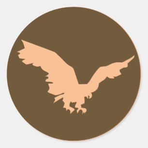 Große Falke-Aufkleber Runder Aufkleber