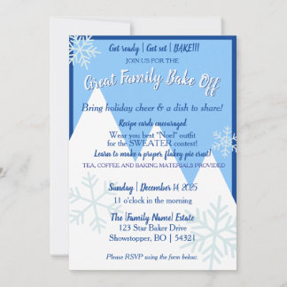 Große Familien-Back-Invitation Einladung