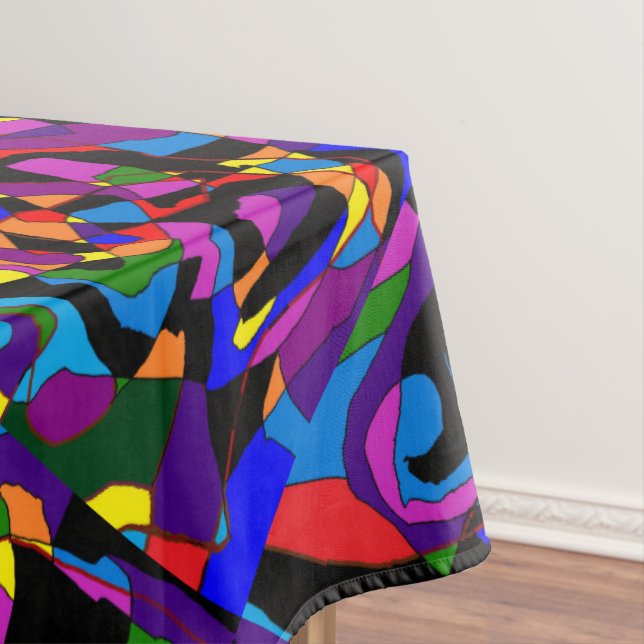 Große Farben Großes Mosaik gemustert Tischdecke (Beispiel)