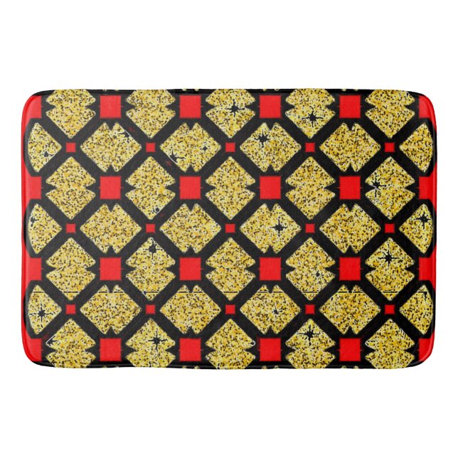 Große, farbenfrohe Badematte - Modernes Design & N (Vorderseite)