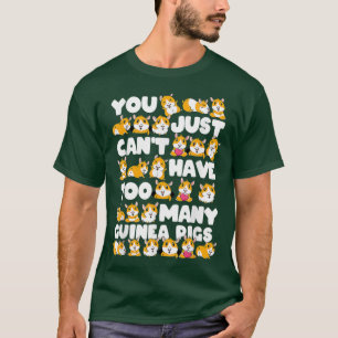 Große farbige Guinea Schweinebrift Hamster T-Shirt