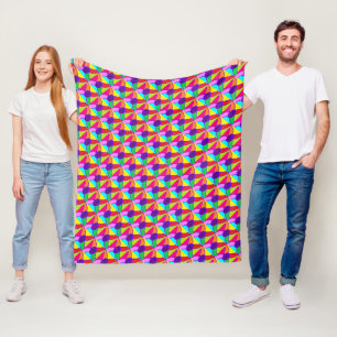 Große Farbtöne gemusterte Mosaikdecke Fleecedecke