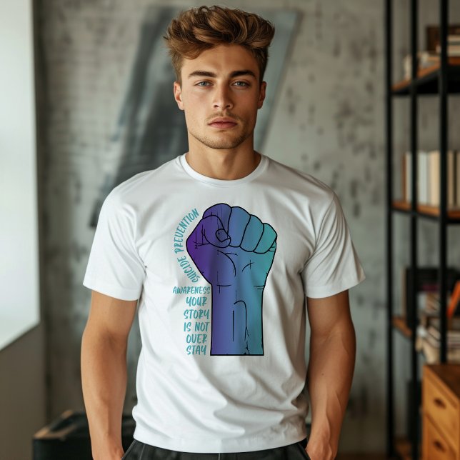 Große Faust Suizidprävention T-Shirt (Von Creator hochgeladen)