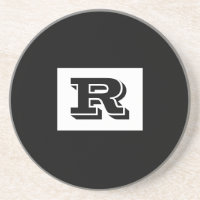 Große, fett ausgekleidete schwarze Monogramm, schw