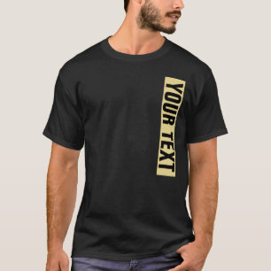 Große, fette Schriftart Textbezeichnung Schwarz un T-Shirt