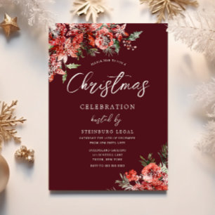 Große Firmengala Weihnachtsfeiertage Party Einladung