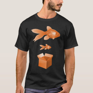 Große Fisch-kleiner Fisch-Erwachsener T-Shirt