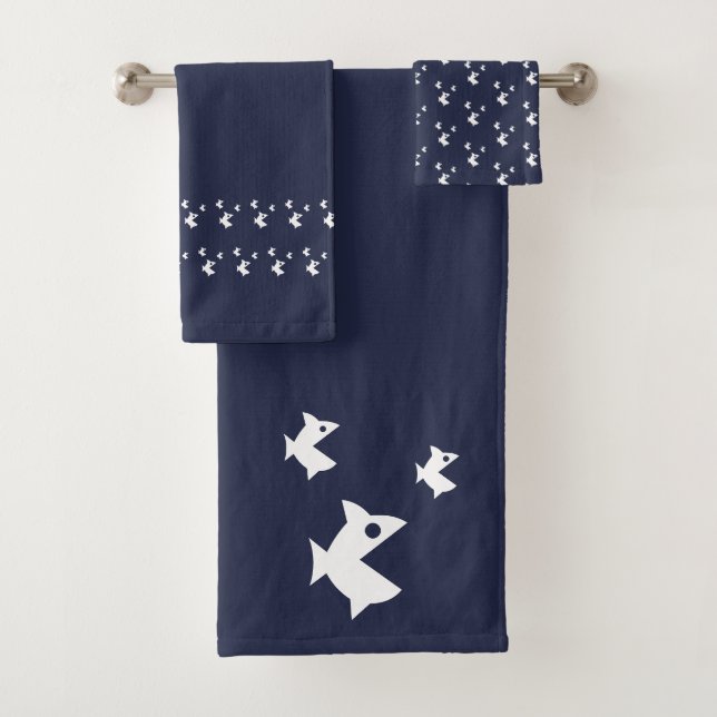 Große Fische Badhandtuch Set (Insitu)