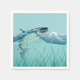 Große Fische im Wasser Geburtstag Serviette