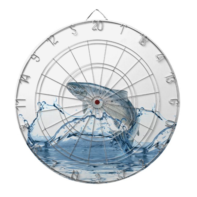 Große Fische in blauem Wasser Dartscheibe (vorne)