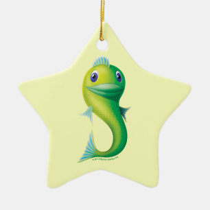 Große Fische Keramikornament