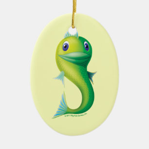 Große Fische Keramikornament
