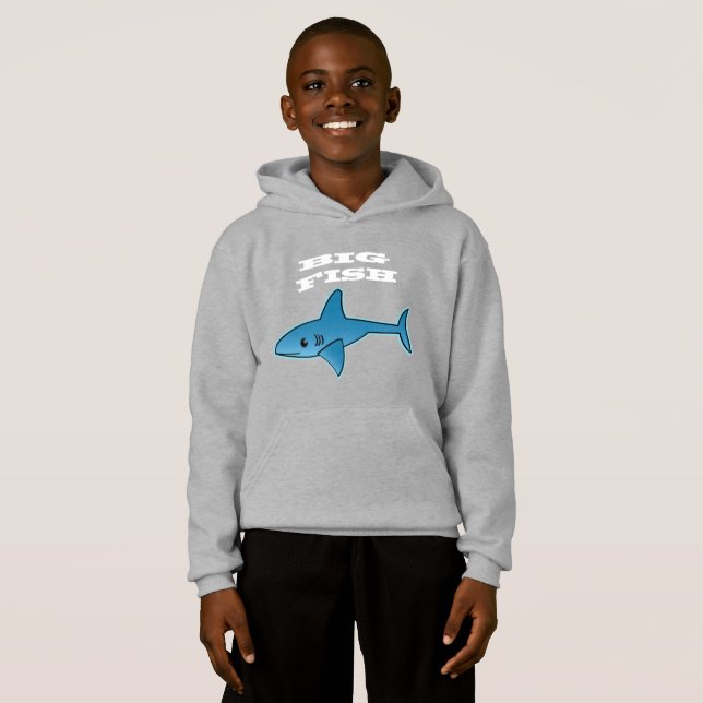 Große Fische - Kids-Pullover-Hoodie Hoodie (Vorne ganz)