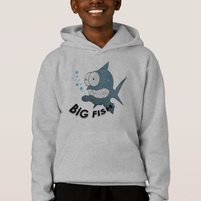 Große Fische - Kids-Pullover-Hoodie Hoodie (Vorderseite)