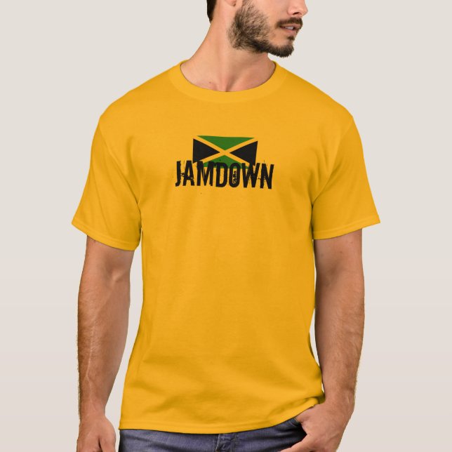 große Flagge, JAMDOWN T-Shirt (Vorderseite)