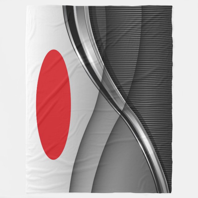 Große Fleece Blanke, modern, abstrakt, rot, schwar (Vorderseite)