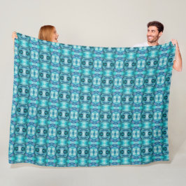 Große Fleece Blanket Aquamarine Crystal