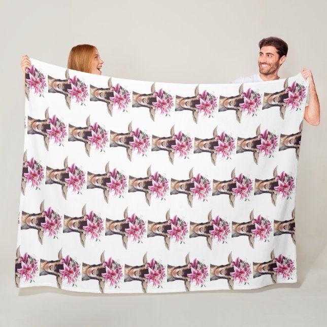 Große Fleece Blanket Lily die Ziege. (Beispiel)