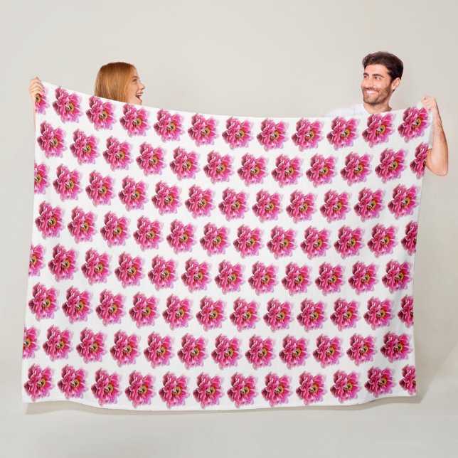 Große Fleece Blanket Pink Peongs (Beispiel)