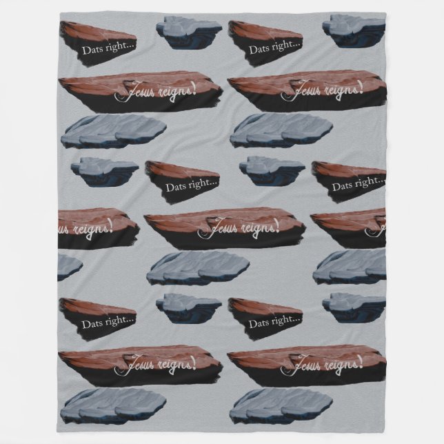 Große Fleece-Blanket: Stein-Wirbel Fleecedecke (Vorderseite)