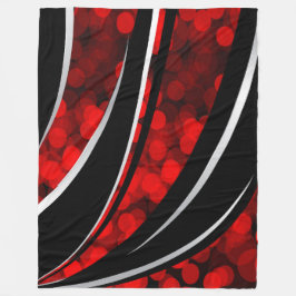 Große Fleece-Decke, modern, abstrakt, rot, Fleecedecke