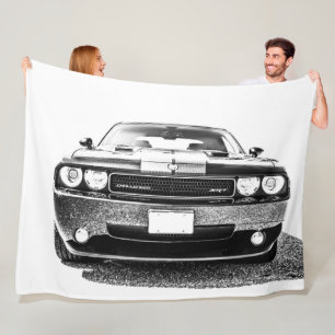Große Fleece-Decke Muscle Car Fleecedecke