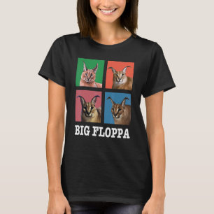 Große Floppa-Meme-Katze Niedliche Karakal-Katze q T-Shirt