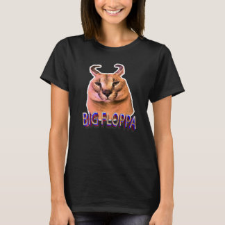 Große Floppa-Meme-Katze T-Shirt