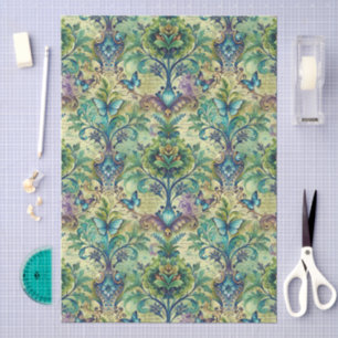 Große florale und Schmetterlings-nahtlose Craft-De Seidenpapier