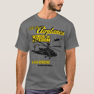 Große Flugzeuge AH64 APACHE T-Shirt