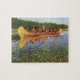 Große Forscher von Remington, Vintage Pioniere Puzzle