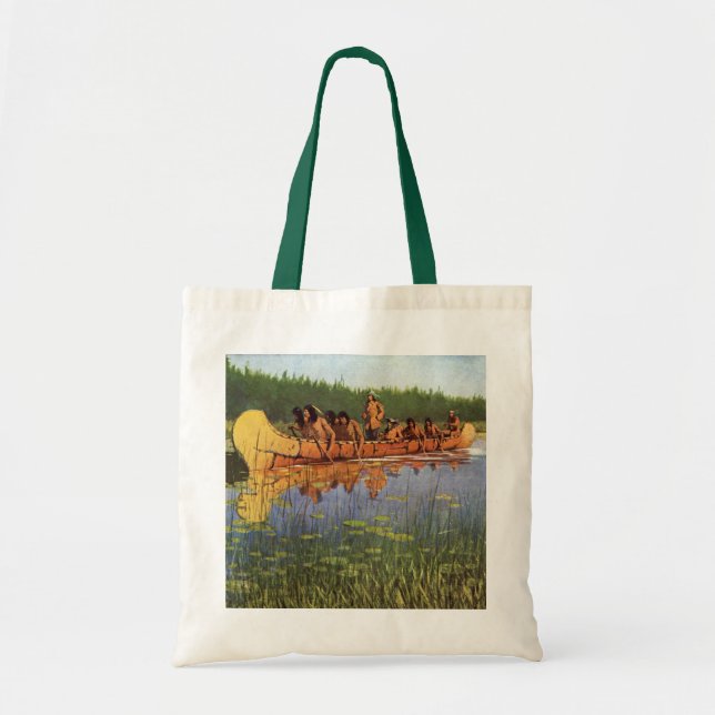 Große Forscher von Remington, Vintage Pioniere Tragetasche (Vorne)