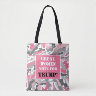 Große Frauen wählen Trump Pink-Camouflage