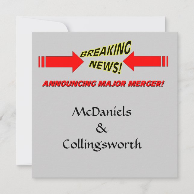 Große Fusionshochzeit retten das Datum Einladung (Vorderseite)