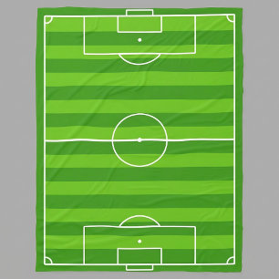 Große Fußballfeld-Fleece-Decke Fleecedecke