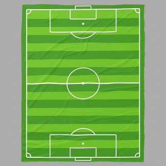Große Fußballfeld-Fleece-Decke Fleecedecke