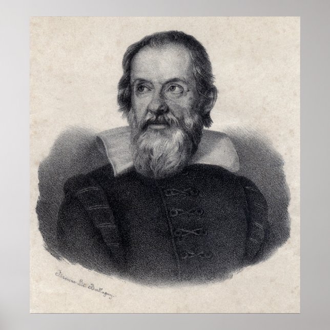 Große Galileo Galilei Kunstdrucke Poster (Vorne)