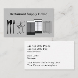 Grosse Gastronomie Business Cards Visitenkarte