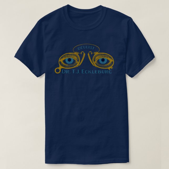 Große Gatsby-Augen von Eckleburg T-Shirt (Design vorne)
