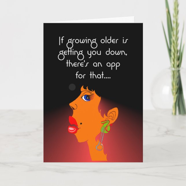 Große Geburtstagswünsche wachsen Karte (Vorderseite)