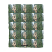 Große gehörnte Eulen-Fleece-Decke