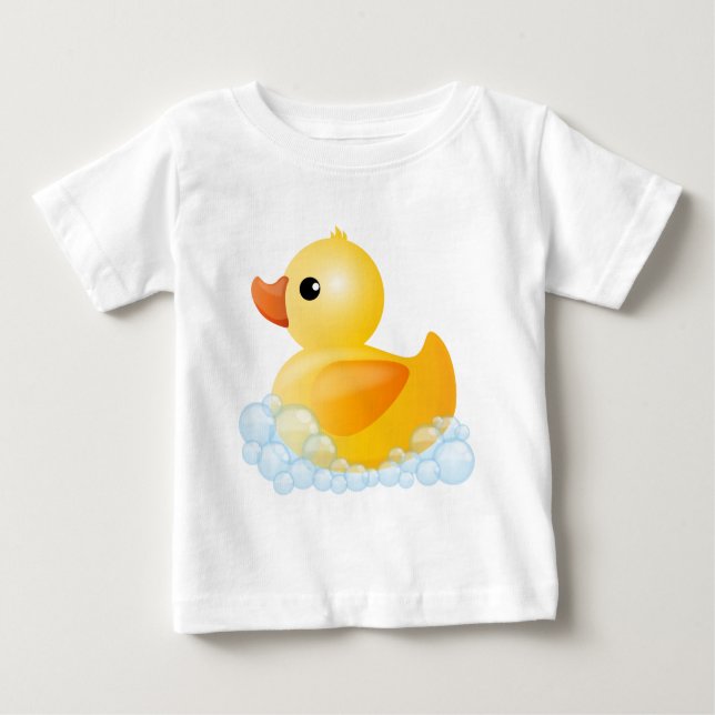 Große gelbe Ente Baby T-shirt (Vorderseite)