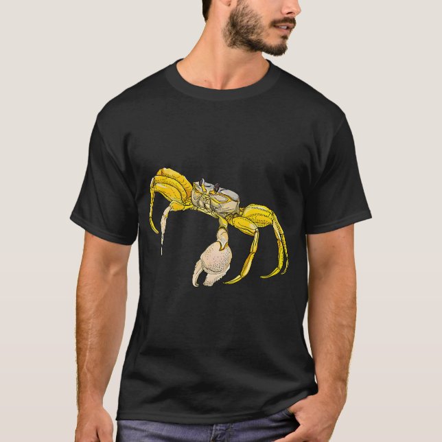 Große gelbe Krabbe T-Shirt (Vorderseite)