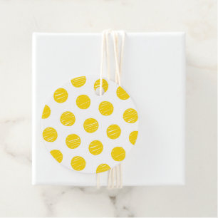 Große Gelbe Polka Dots Pickleball Balls Sport Geschenkanhänger